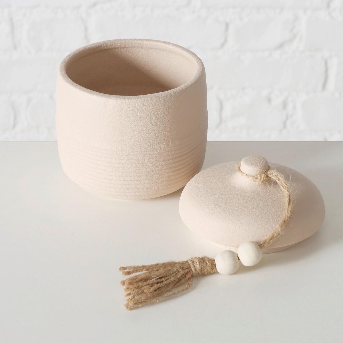 Dekor Doboz Chimera I - bézs, Basics, kerámia (11/13cm) - Modern Living
