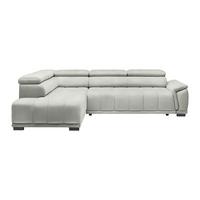 Ecksofa Gremio Links Sandfarben - Sandfarben/Schwarz, MODERN, Kunststoff/Textil (106/77-100/283-206cm) - Premium Living