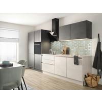 Küchenblock PN 100 in Beton Graphitgrau - Graphitfarben, MODERN (337,3cm) - Pino