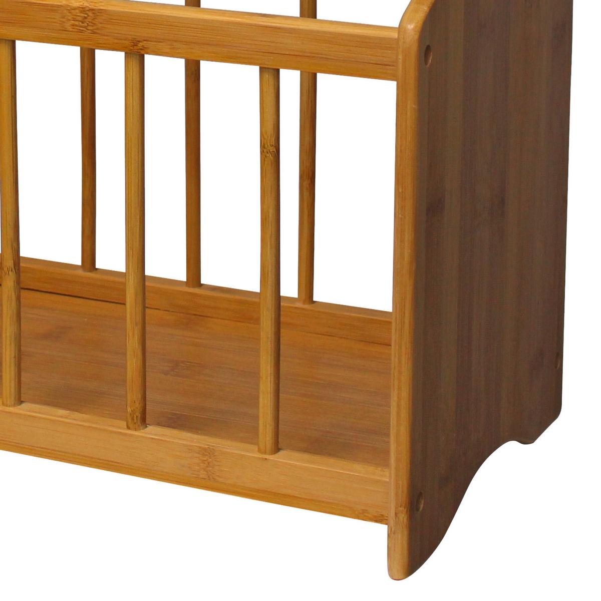Stojalo Za Časopise Zeta, Bambus, Z Ročajem - naravne barve, Moderno, les (43/34/20,5cm) - Modern Living