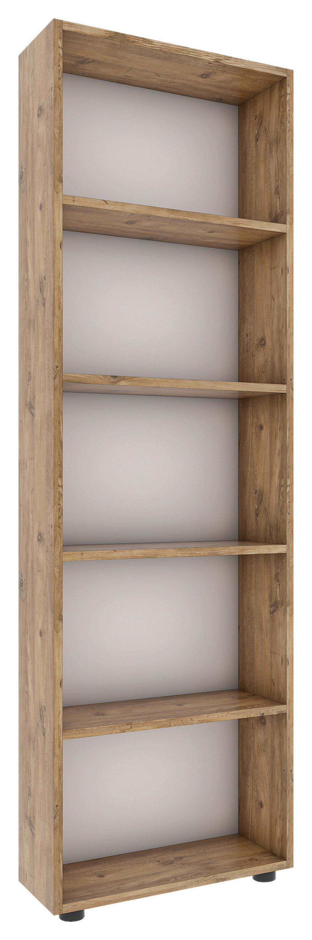 REGAL BULAS - Honigeiche/Schwarz, Basics, Holzwerkstoff/Kunststoff (56/169/20cm) - MID.YOU