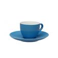 Espressotasse mit Untertasse Sandy in Türkis aus Keramik - Türkis, KONVENTIONELL, Keramik (6,4/5cm) - Mömax modern living