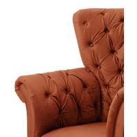 Fotelja Cupido - boje hrđe/crna, Design, tekstil/drvo (96/112/86cm) - Mömax