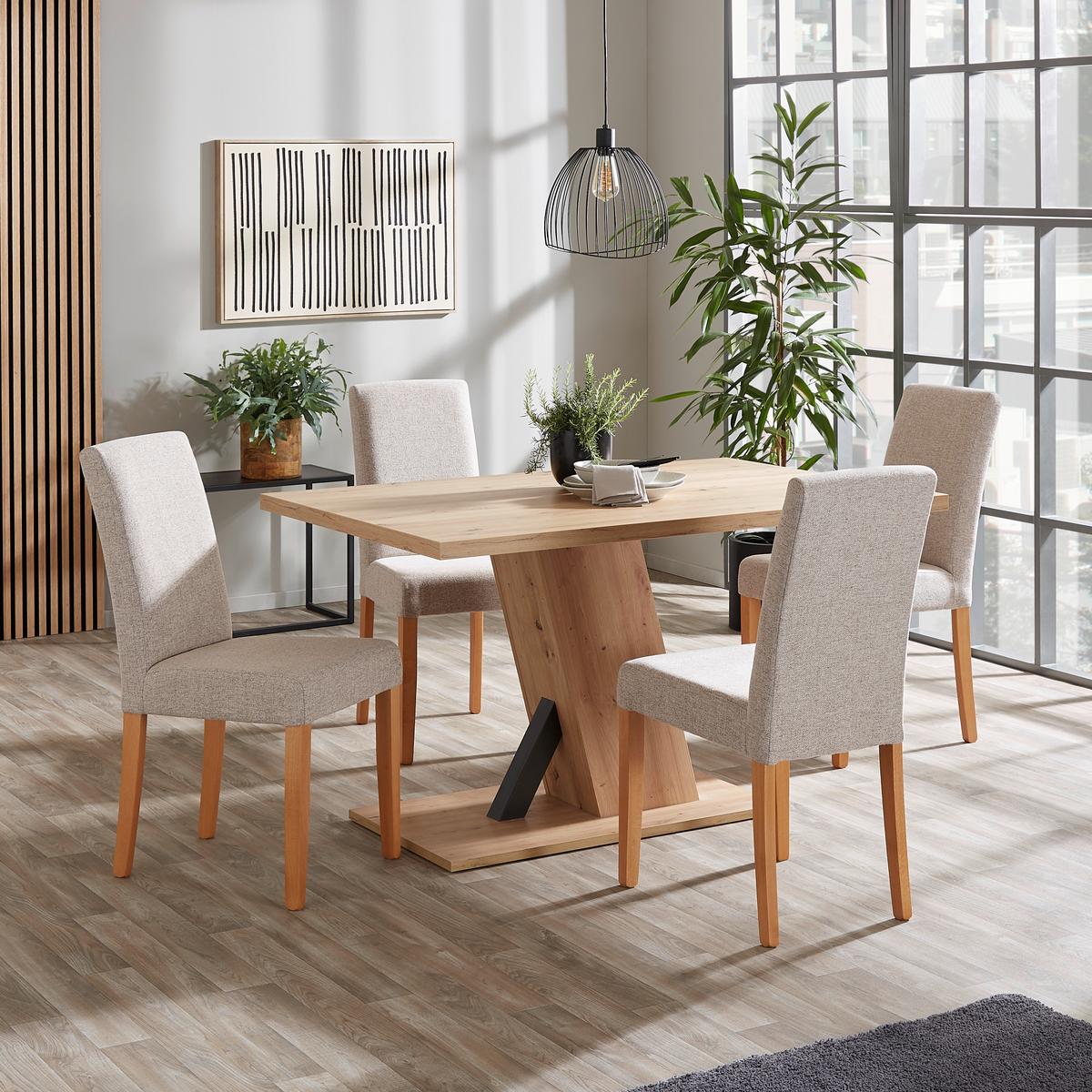 Masă SEVERIN 138 - culoare lemn stejar, Modern, material pe bază de lemn (138/76/90cm)