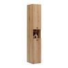 HÖGSKÅP BASIX -EXKLUSIV- - svart/ekfärgad, Basics, trämaterial/plast (30/185/39,6cm) - Mömax