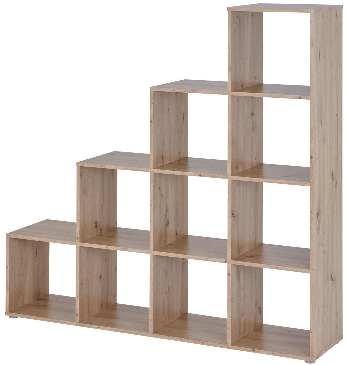 Separator de cameră PISA 4 - culoare lemn stejar, Modern, material pe bază de lemn (149/148/35cm) - Modern Living