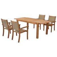 GARTENSET CASTILLA - Naturfarben, MODERN, Holz/Kunststoff - Gardenson