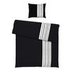 Bettwäsche Stripes in Schwarz/Weiss ca. 160x210cm - Schwarz, Modern, Textil (160/210cm) - Modern Living