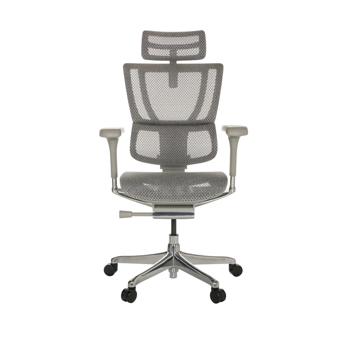 Pisarniški Stol Ergohuman Slim I G, Svetlo Siva - svetlo siva, Basics, kovina/umetna masa (69/116-138/66cm) - MID.YOU
