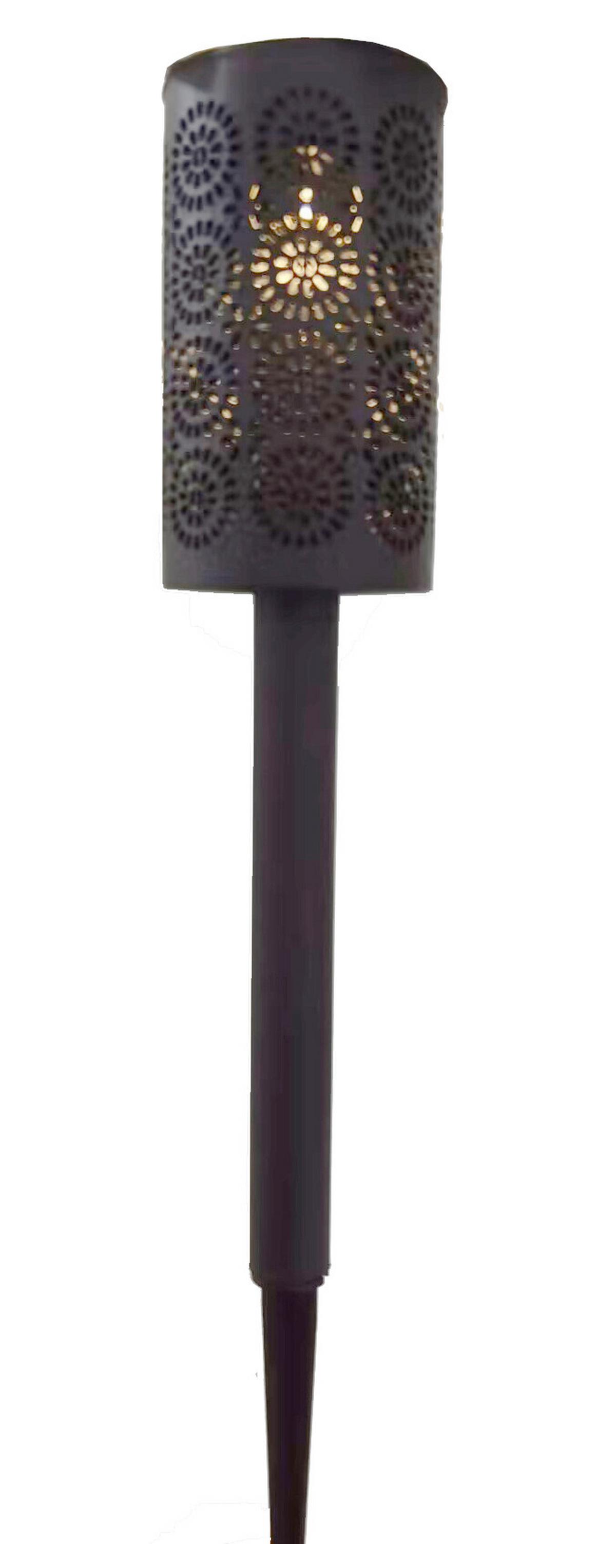 Solarleuchte Piti in Schwarz max. 0,06 Watt - Schwarz, Trend, Kunststoff (6,5/40cm) - Modern Living