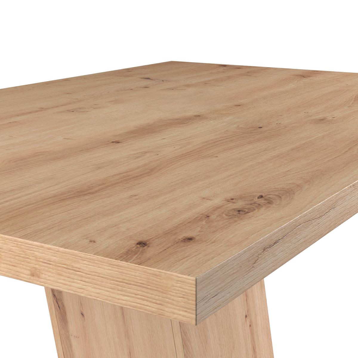 Masă SEVERIN 138 - culoare lemn stejar, Modern, material pe bază de lemn (138/76/90cm)