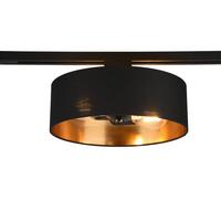 Schienensystem Duoline in Schwarz/Gold max. 25 W - Goldfarben/Schwarz, Basics, Metall (30/16,3cm) - Trio Leuchten