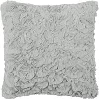Zierkissen Fluffy Hellgrau ca. 25x25cm - Hellgrau, ROMANTIK / LANDHAUS, Textil (25/25cm)