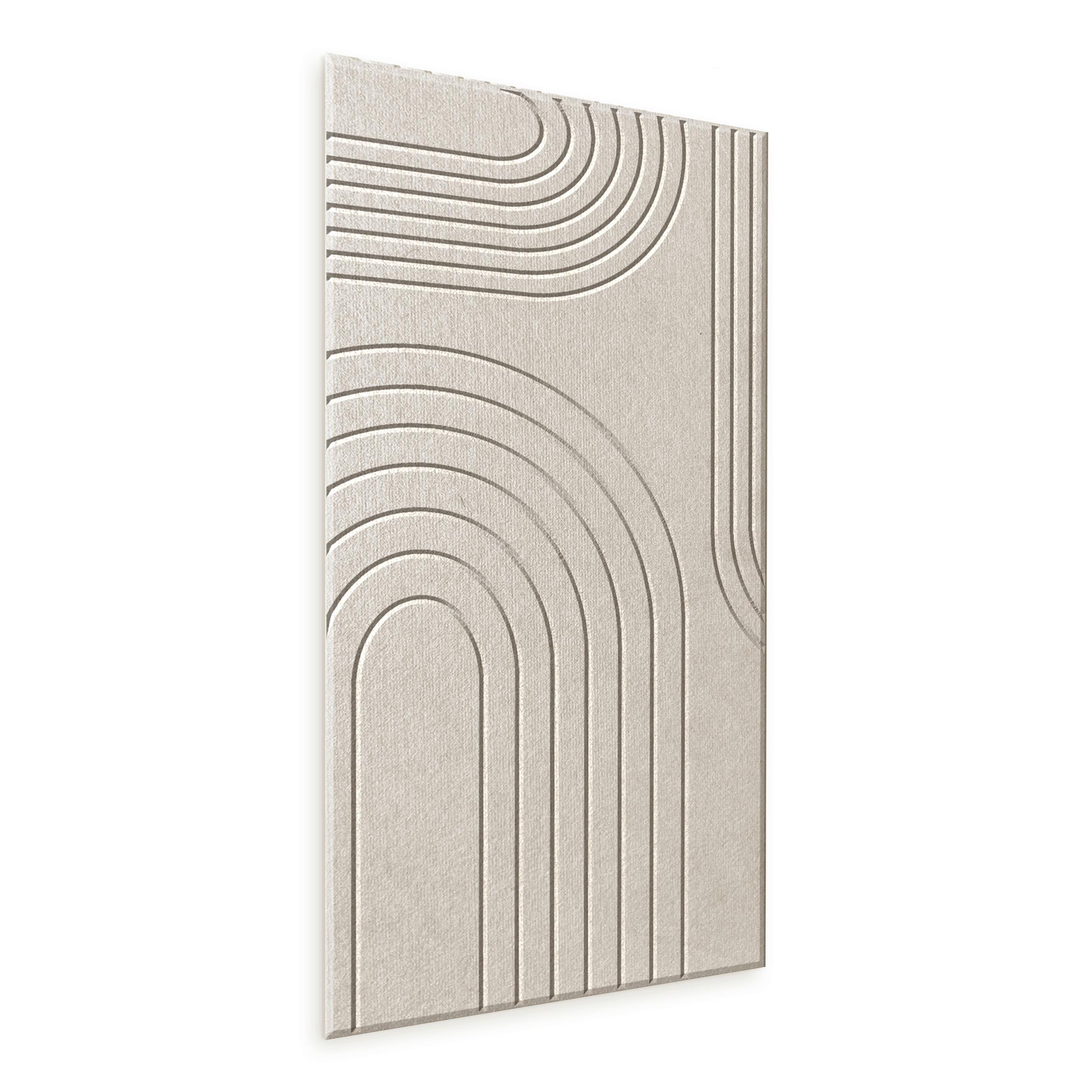 Akustikpaneel Milena Beige ca. 30x60cm - Beige, Textil (30/60cm) - Premium Living