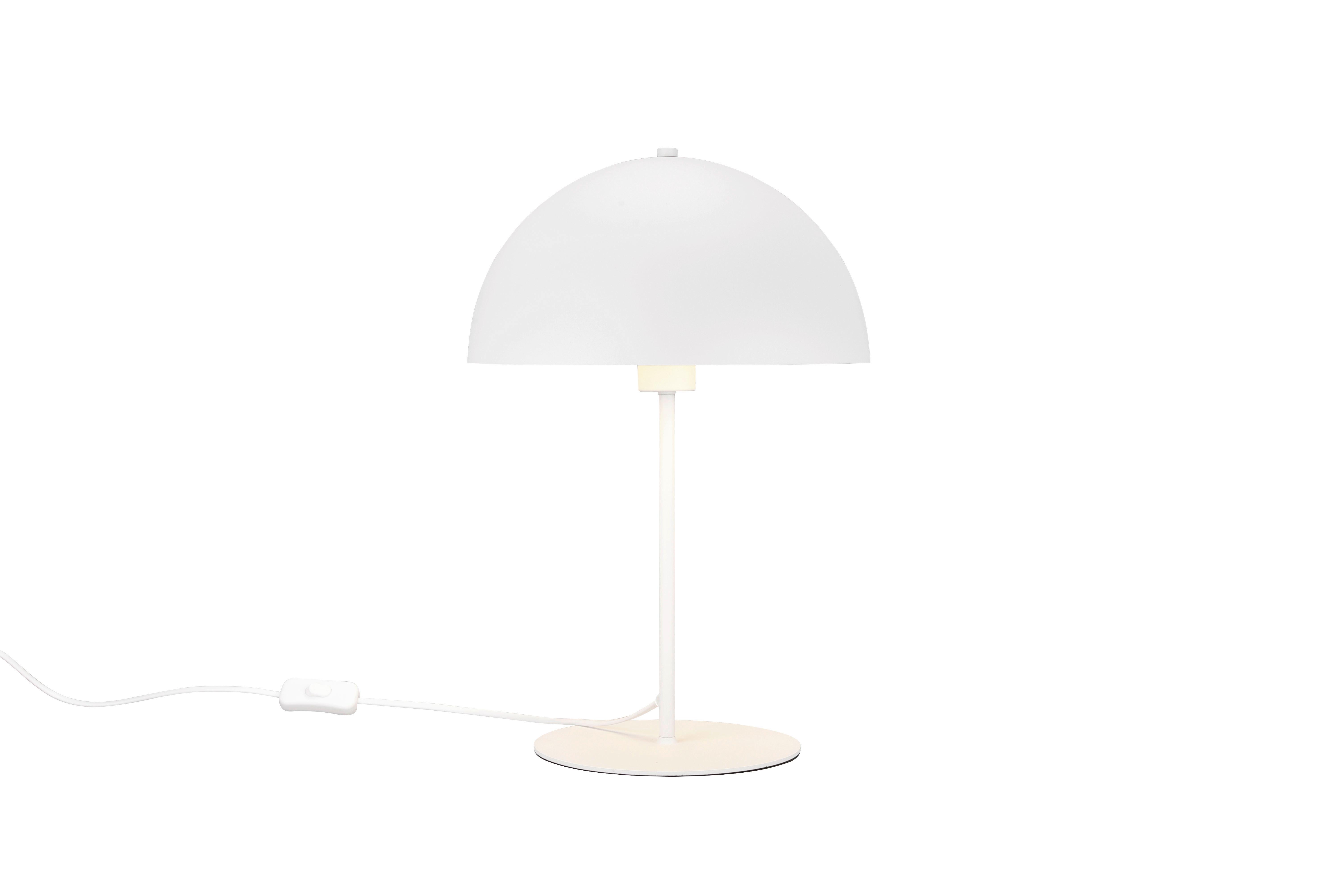 Tischleuchte Nola Weiß max. 40 Watt - Weiß, KONVENTIONELL, Metall (30/45cm) - Trio Leuchten