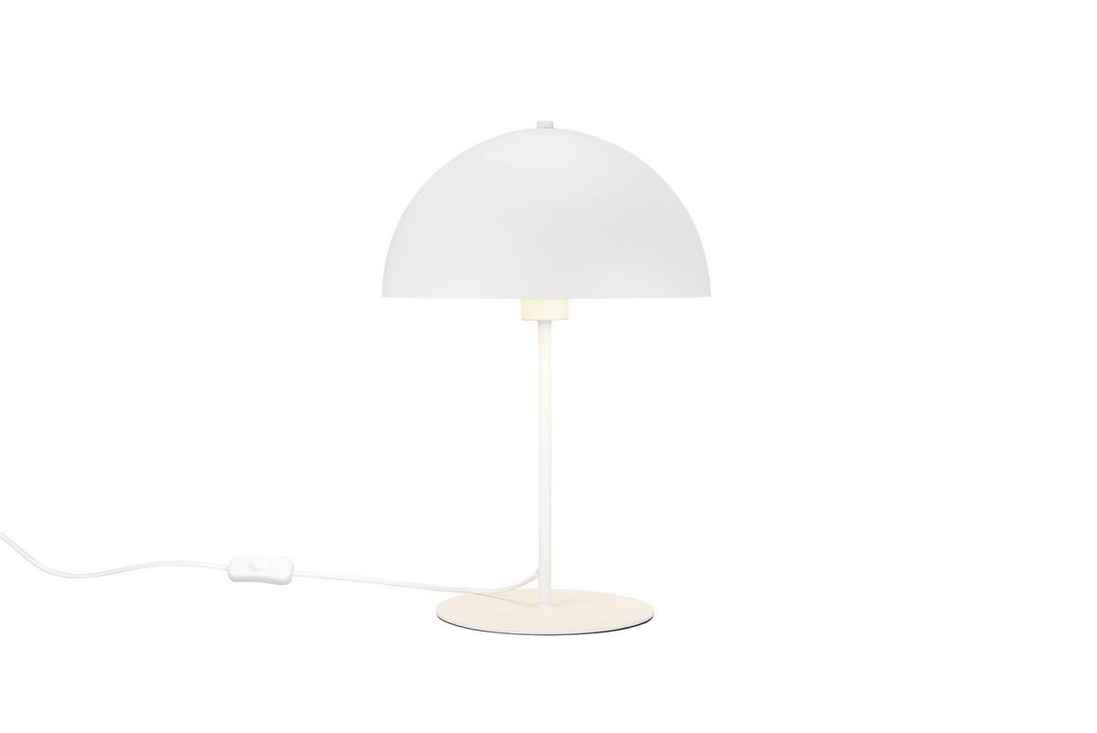 Tischleuchte Nola Weiß max. 40 Watt - Weiß, KONVENTIONELL, Metall (30/45cm) - Trio Leuchten