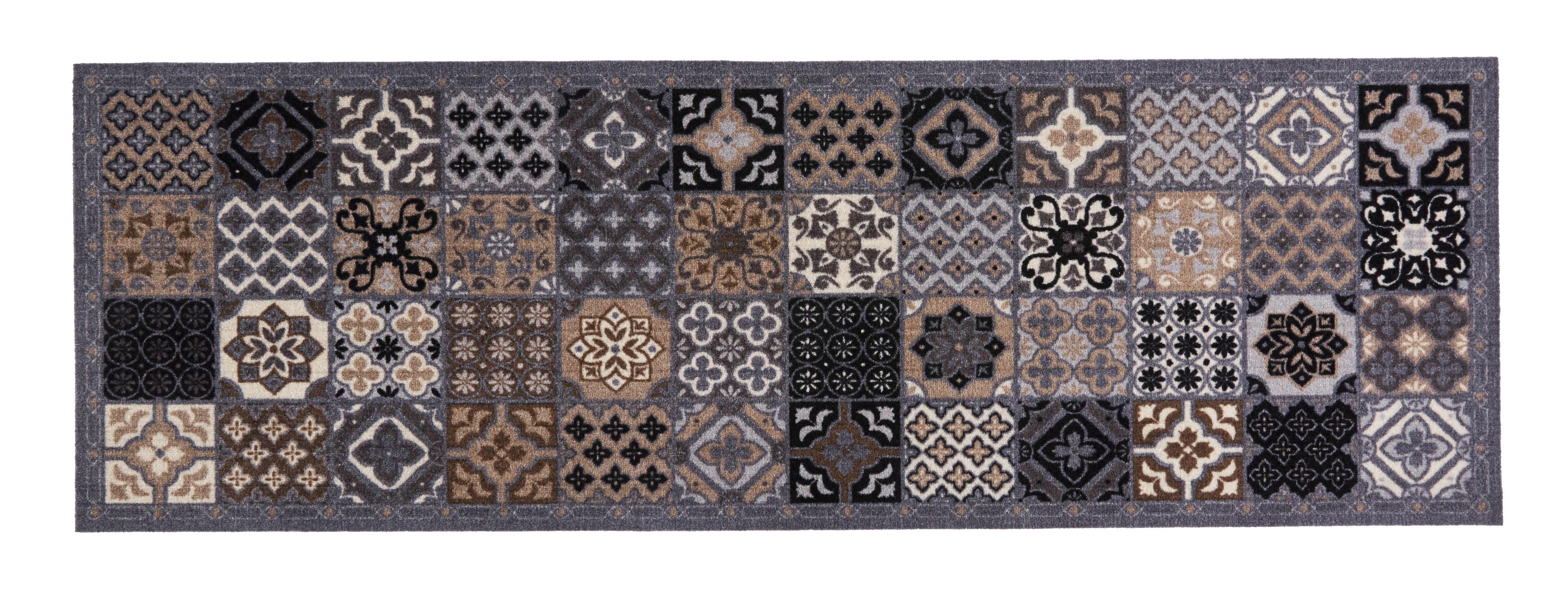 Fußmatte Dilara ca. 50x150cm - Beige/Grau, MODERN, Textil (50/150cm) - Modern Living