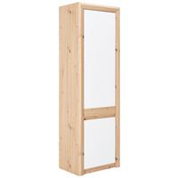Dulap pentru hol KASHMIR NEW - alb/culoare lemn stejar, Modern (60/192/41cm) - Modern Living