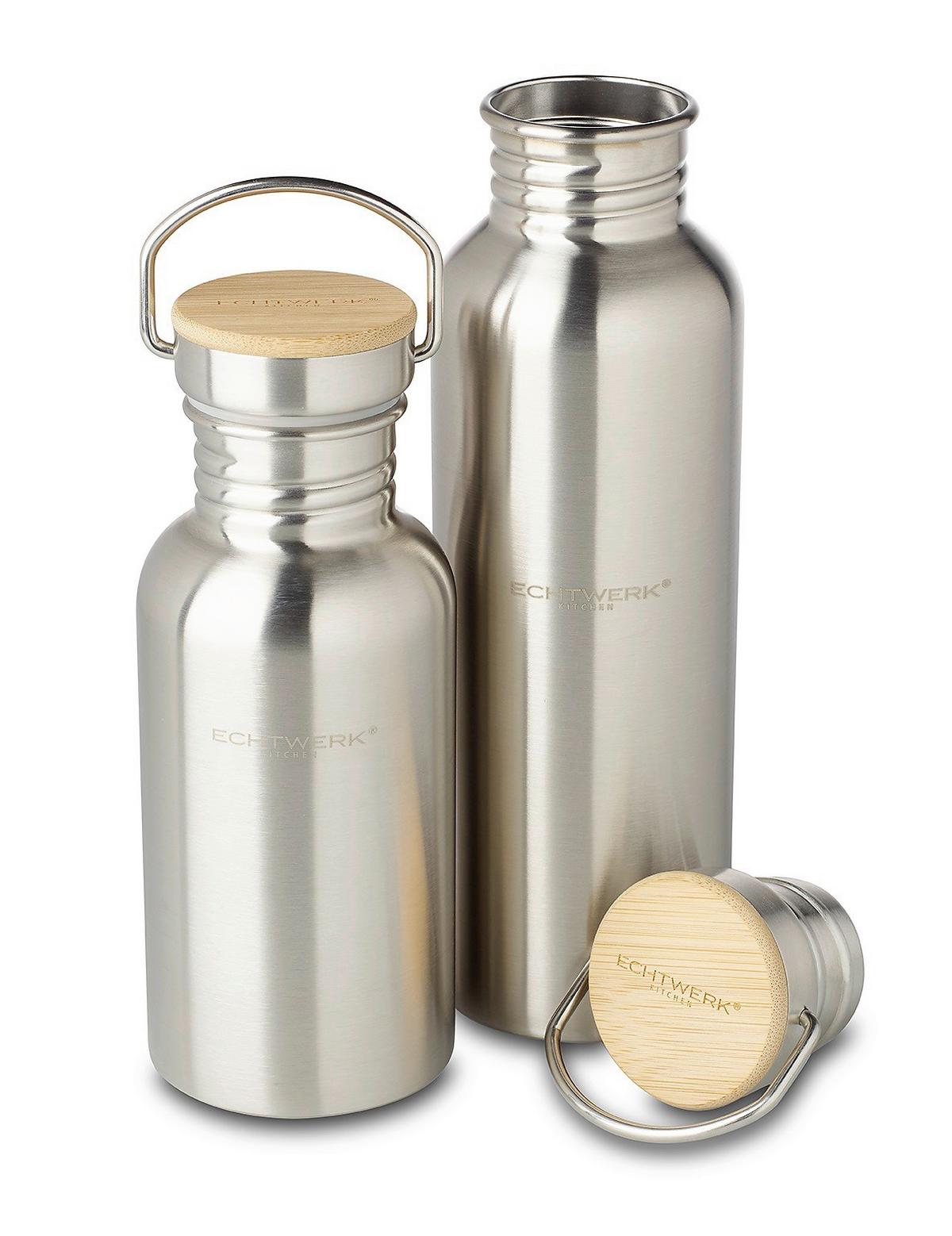 Sticlă termons cca. 500 ml - argintiu, Basics, metal (7/18cm) - Echtwerk