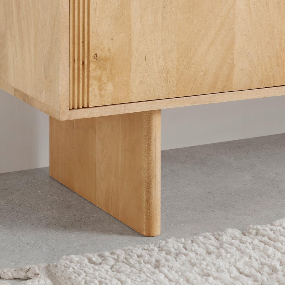 Kommode Curve in Eichefarben - Eichefarben, MODERN, Holz/Holzwerkstoff (80/90/40cm) - Zandiara