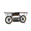 BARTAFEL CRUISER SLOW RIDE - Zwart/Goudkleuren, Lifestyle, Hout/Metaal (187/44/83cm) - Premium Living