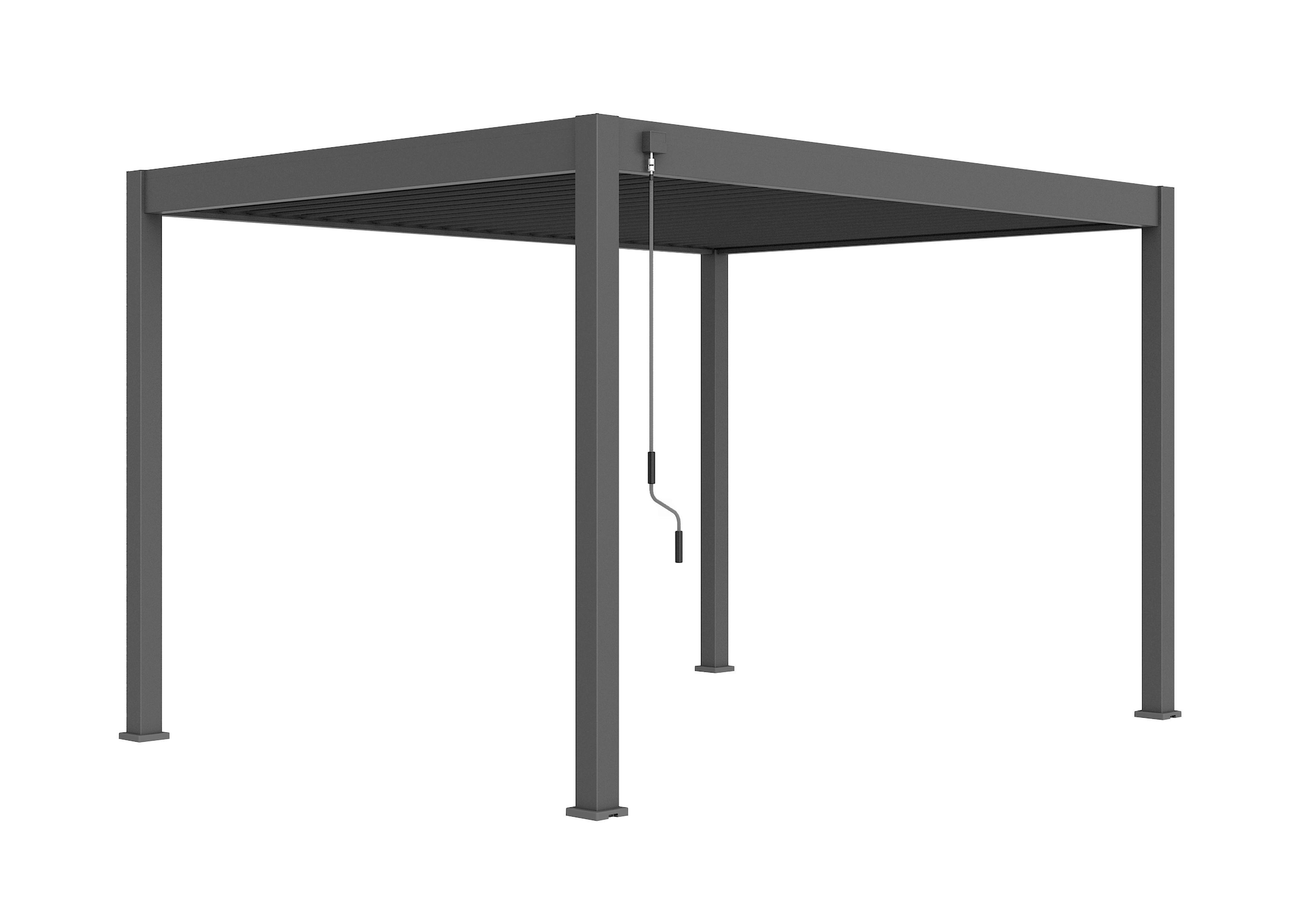 PERGOLA CLASSIC 3X4M ANTHRAZIT - Anthrazit, Basics, Metall (400/255/300cm) - Gardenson