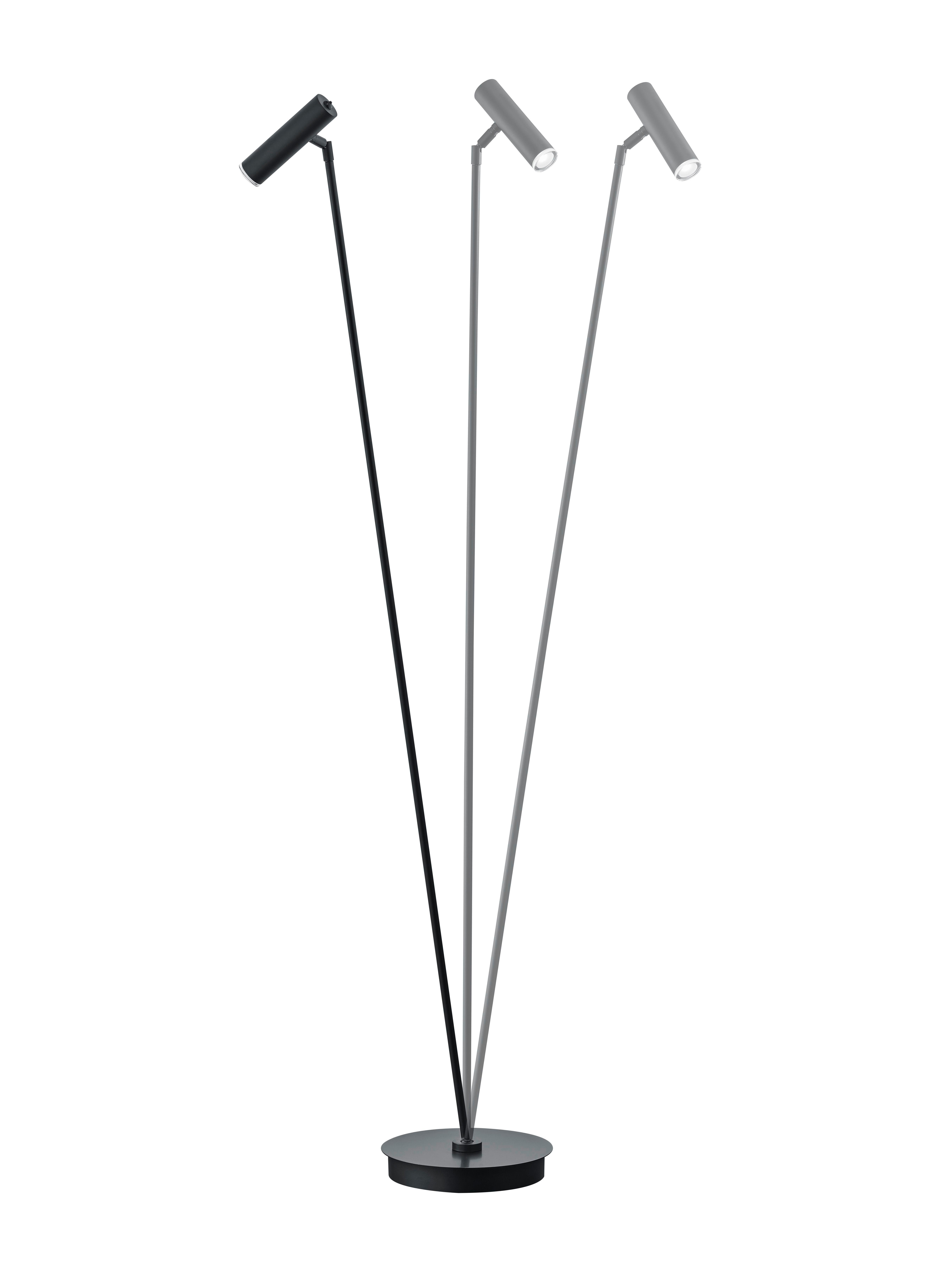 LAMPA STOJĄCA LED 60456/1-06 - czarny, Design, metal (39/140cm) - Hell