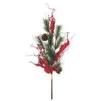 Műnövény Tilden - barna/piros, Basics, műanyag (74cm) - Mömax