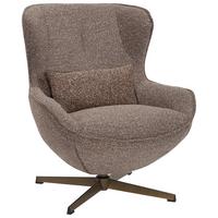 Fotelja Alba - brončane boje/smeđa, Moderno, metal/tekstil (76/94/87,5cm) - Mömax