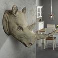 Dekotier Rhino Grau - Grau, LIFESTYLE, Kunststoff (53/63,5/33cm) - Modern Living Dekotier Rhino Grau - Grau, LIFESTYLE, Kunststoff (53/63,5/33cm) - Modern Living