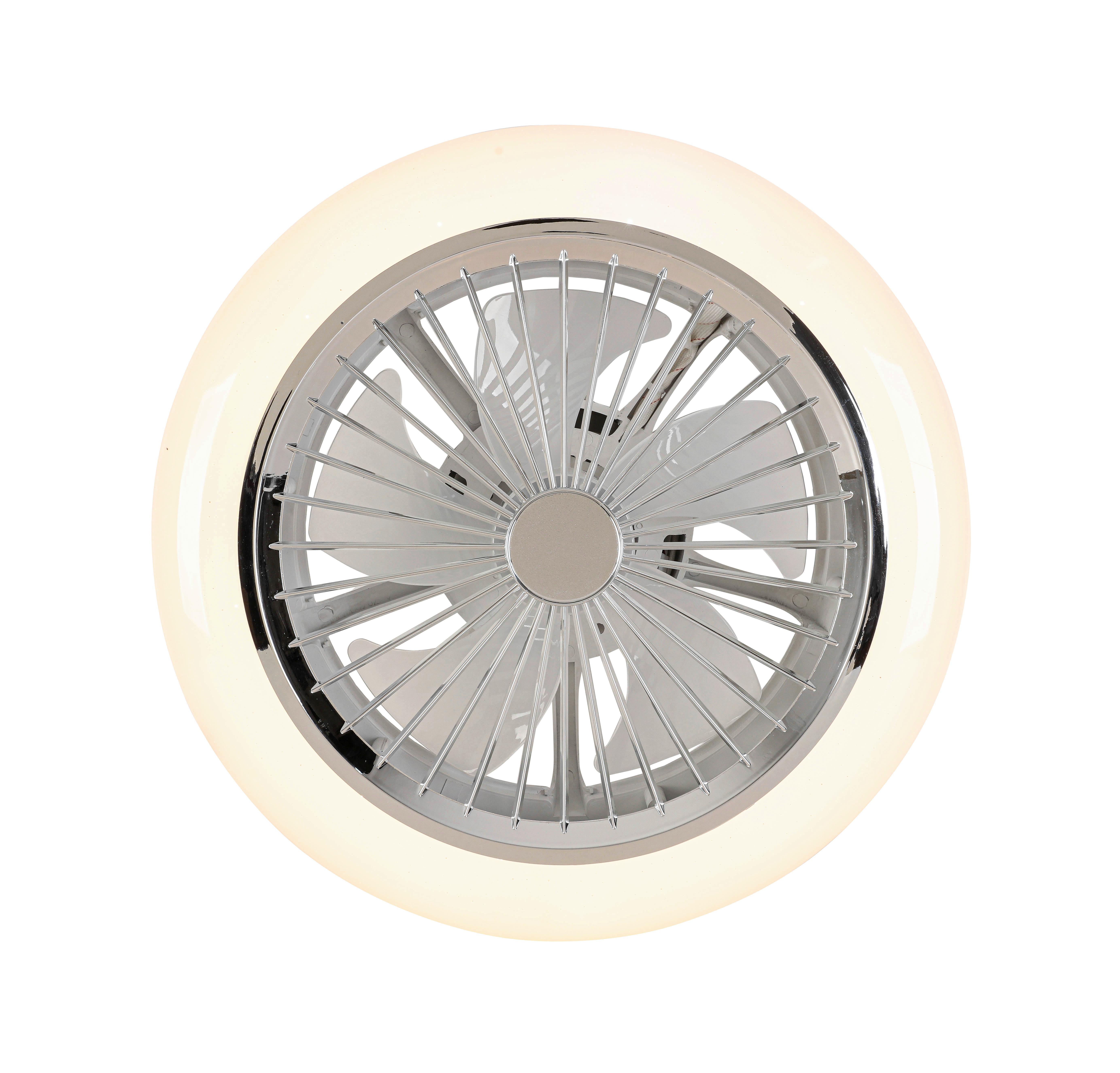 TAKFLÄKT TUIO - vit/kromfärg, Modern, plast (45/45/16cm) - Mömax