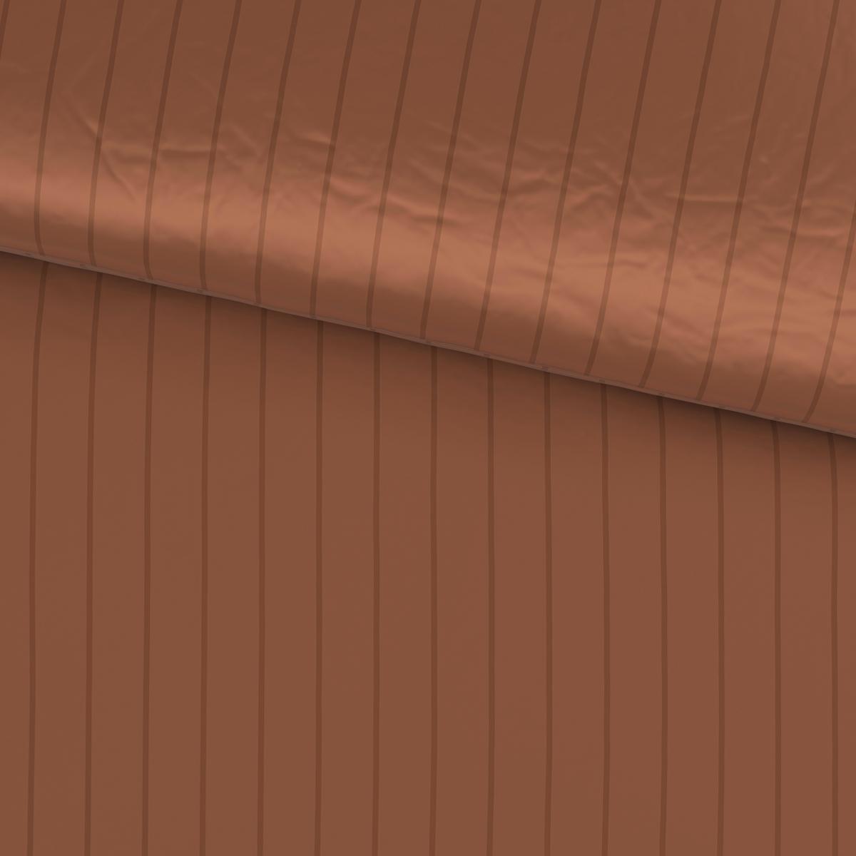Posteljnina Dobby Streif - mocha rjava, tekstil (200/140cm) - Mömax