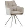 CHAISE ACCOUDOIRS MARIAN - Beige/gris, Design, métal/textile (56/89/61cm) - Mömax