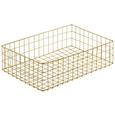 Korb Manhattan Gold - Goldfarben, Metall (40/25/10cm) Korb Manhattan Gold - Goldfarben, Metall (40/25/10cm)