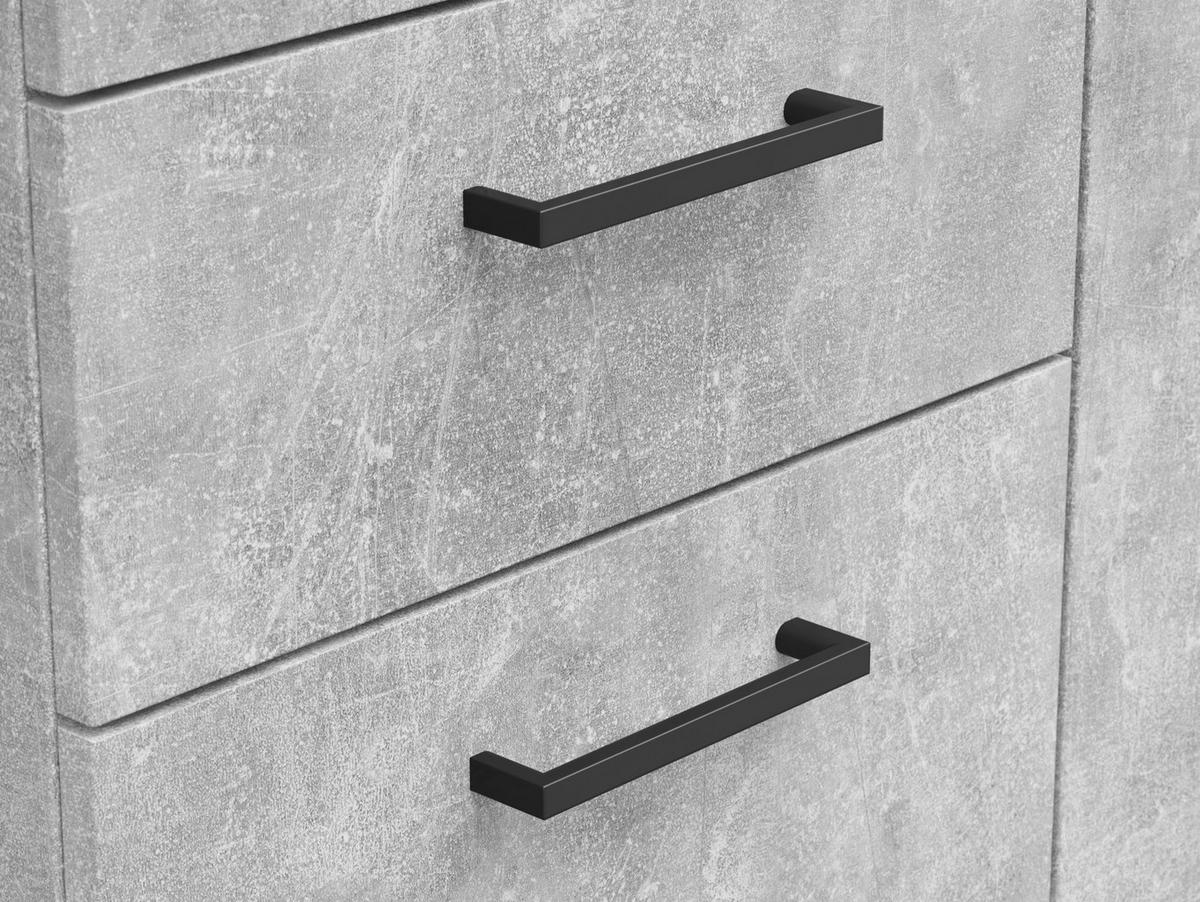 Kommode Multistauraum Grau - Anthrazit/Schwarz, MODERN, Holzwerkstoff/Kunststoff (120/115/40cm) - Mömax