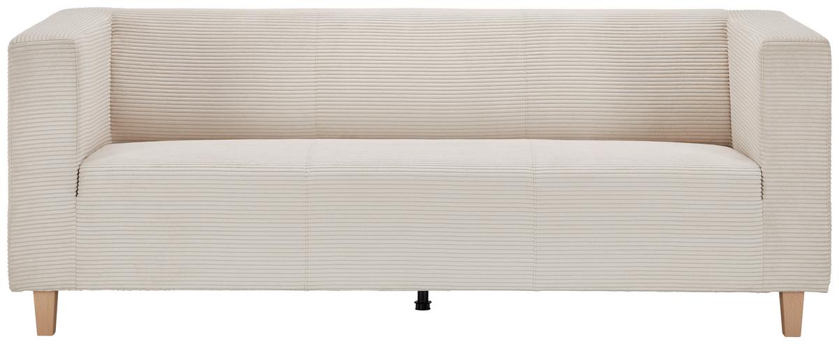 Trosed Sam, Krem - krem barve, Moderno, tekstil/les (217/79/84cm) - Mömax