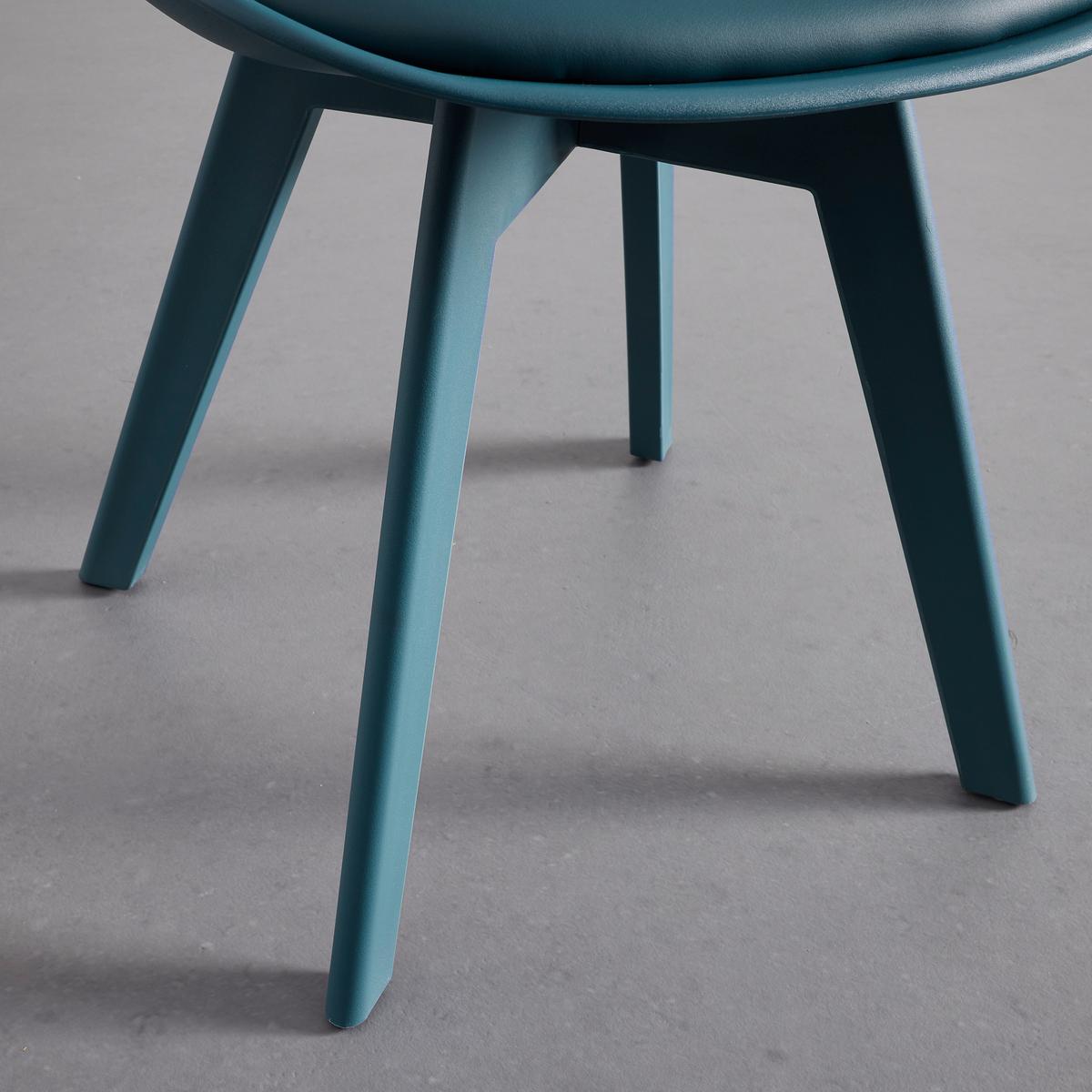 KRZESŁO MIA - petrol, Modern, tworzywo sztuczne/tkanina (50/84/54cm) - Bessagi Home