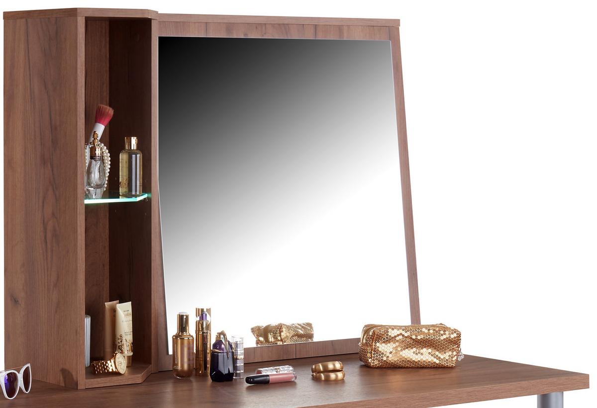 Masă de birou Avensis New - alb/culoare lemn stejar, Konventionell, material pe bază de lemn (130/72cm) - Premium Living