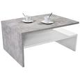 Măsuță De Canapea Laura - alb/gri, Modern, compozit lemnos (90/42/60cm) Măsuță De Canapea Laura - alb/gri, Modern, compozit lemnos (90/42/60cm)