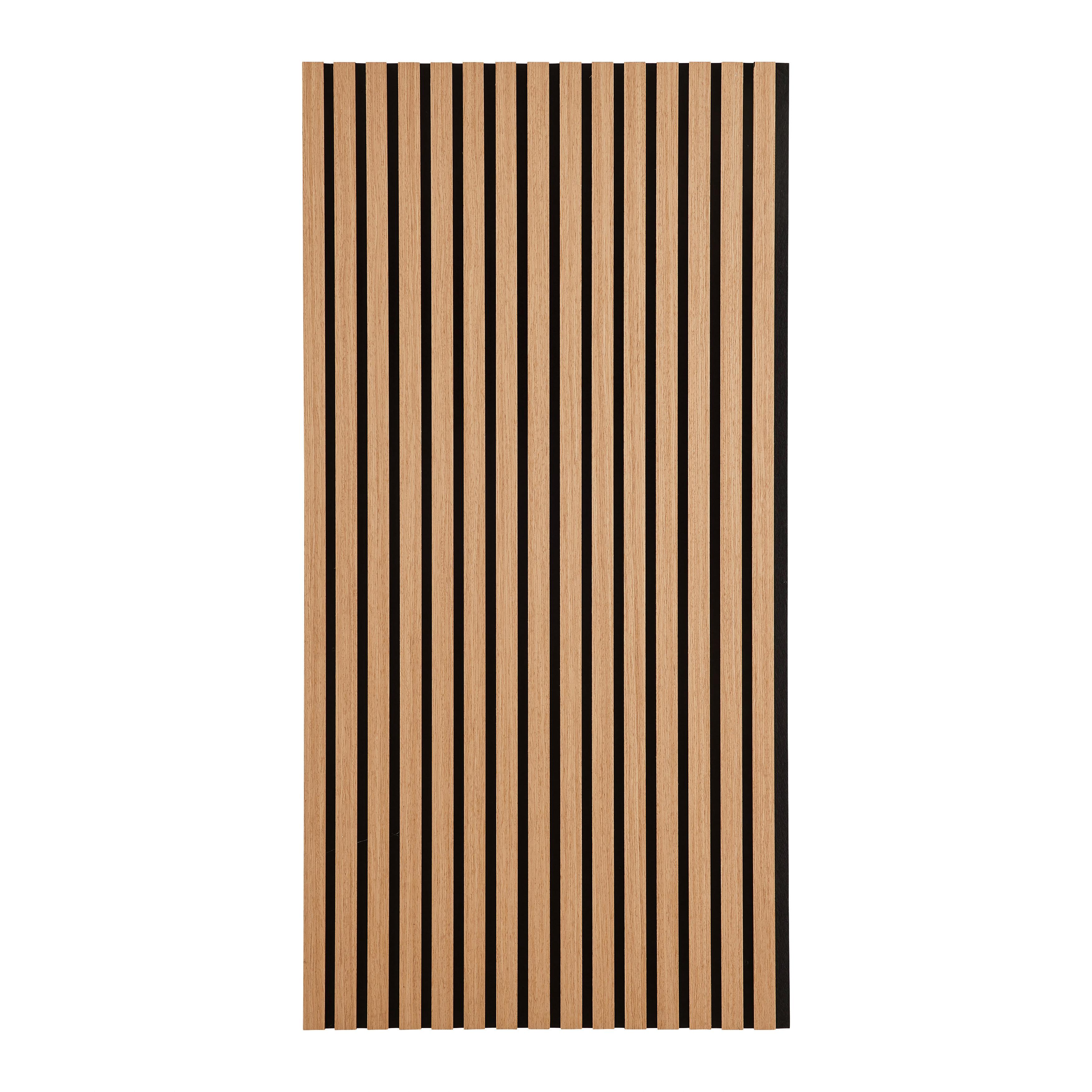 AKUSTIKPANEL GRACE 2ER-SET -SB- - svart/ekfärgad, Modern, trämaterial/trä (60,5/120/2,2cm) - Mömax