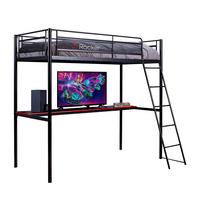 Hochbett HQ High Slepper ca. 90x190cm Schwarz - Schwarz, MODERN, Metall (90/190cm) - X Rocker