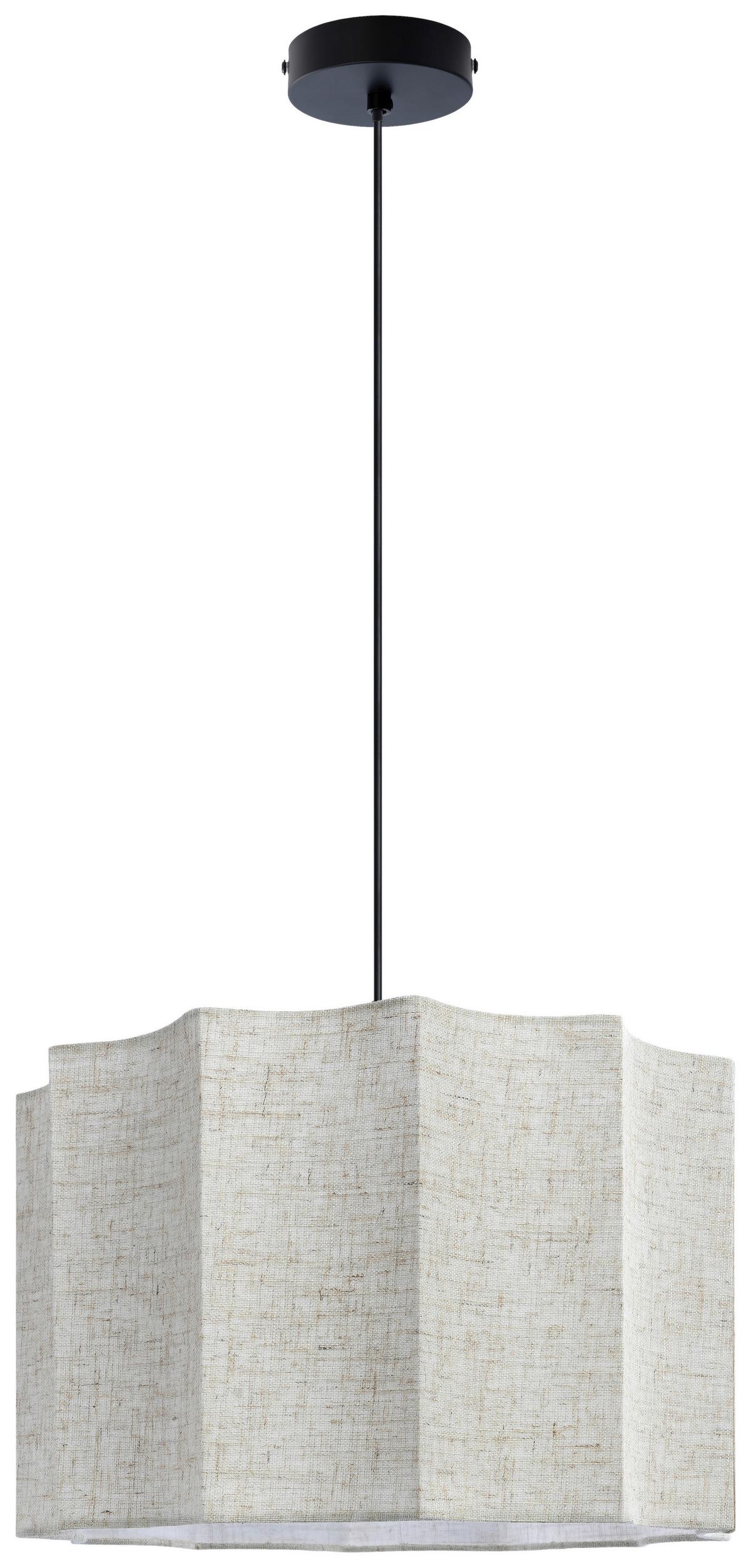 LAMPA WISZĄCA REBECCA - kolor naturalny, Trend, tworzywo sztuczne/metal (38/120cm) - Novel