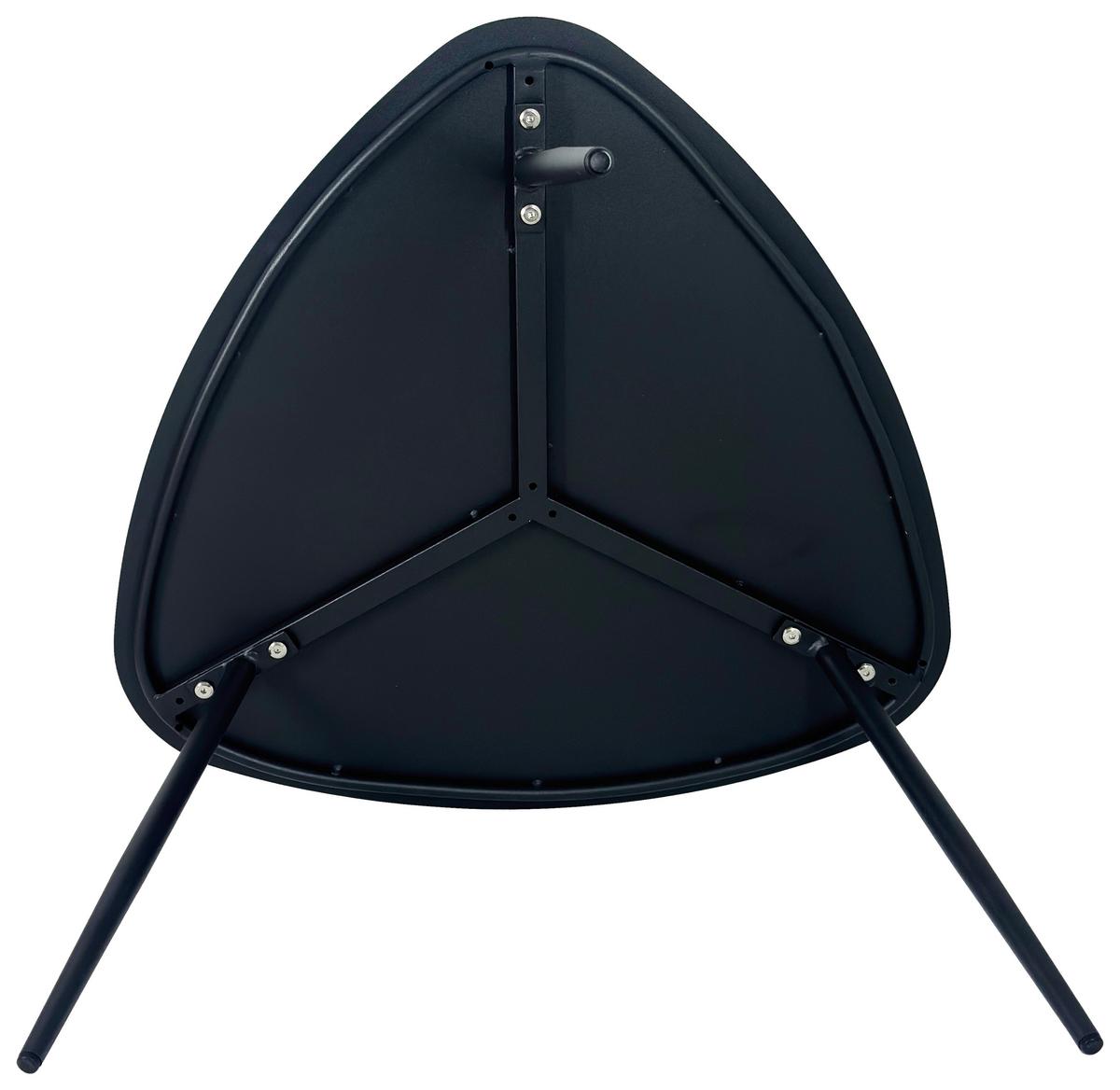 Couchtisch Fine Dunkelgrau - Dunkelgrau/Schwarz, Modern, Metall (56/35,5/57,5cm) - Mömax