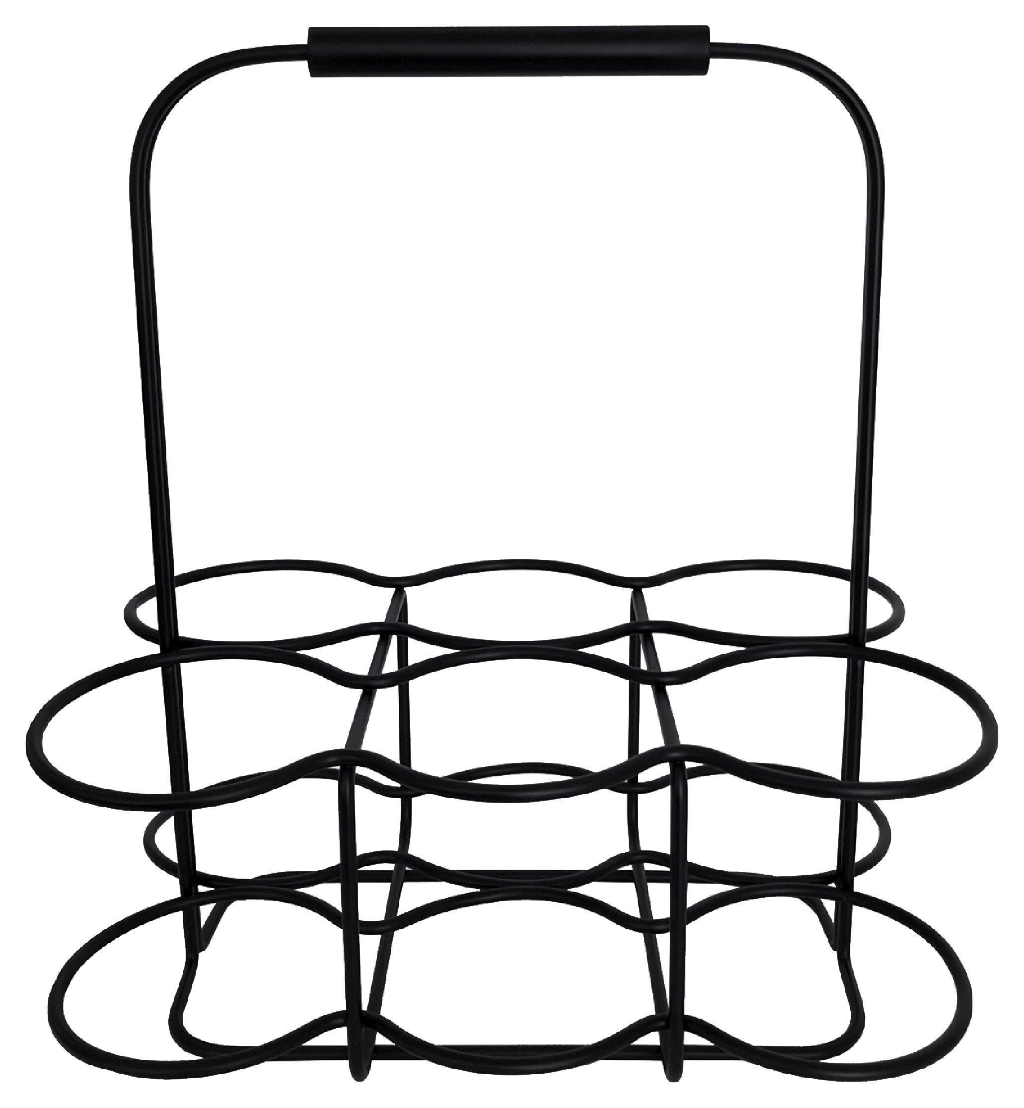 NOSIDŁO DO BUTELEK 64244 - czarny, Basics, metal (29/34/20cm) - Blomus