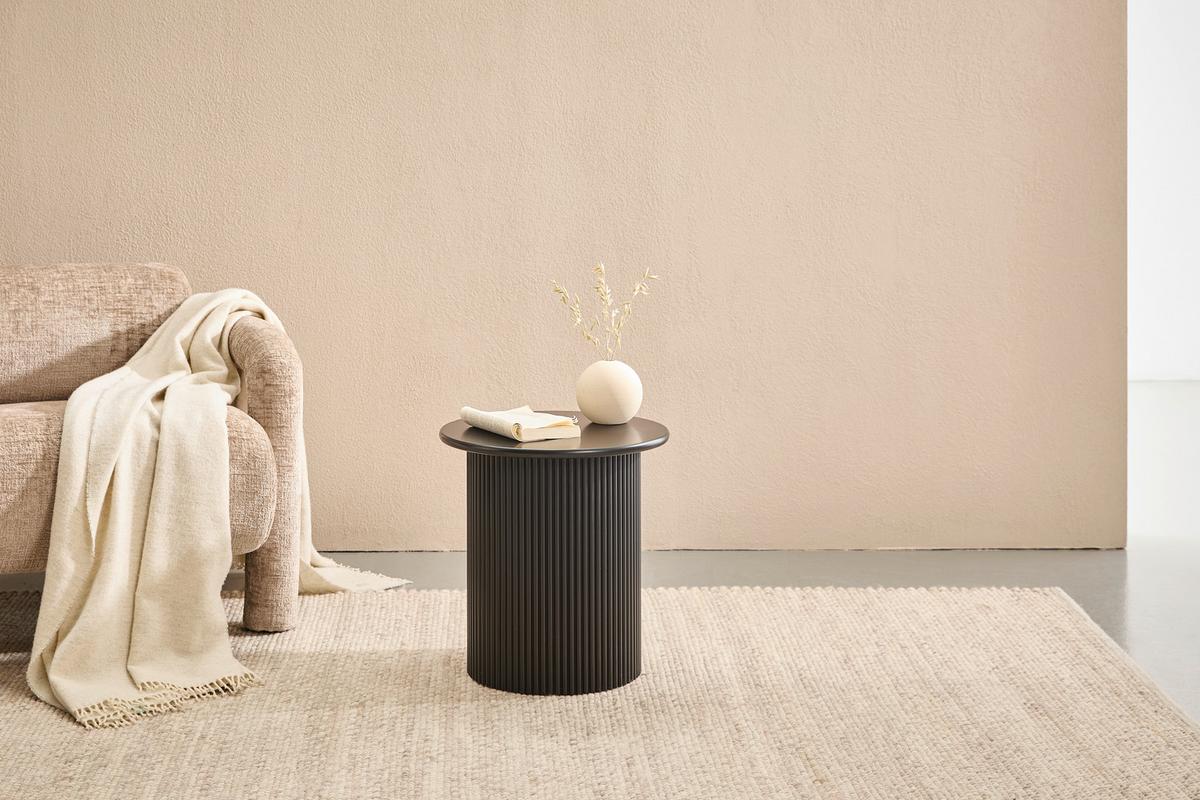 STOLIK BOCZNY WIM - czarny, Design, materiał drewnopochodny (40/40/41cm) - Xora