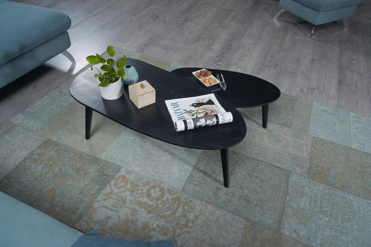 Klubska Miza Wl6.725 - črna, Design, les (100/50/42cm) - P & B