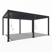 Pergola Superior, Antracit, 3,6x5,3m - antracit, Basics, kovina (360/255/530cm) - Gardenson
