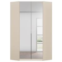 Kutni Ormar Za Odjeću Alabama - srebrne boje/prozirno, Moderno, drvni materijal (117/229/117cm) - Modern Living