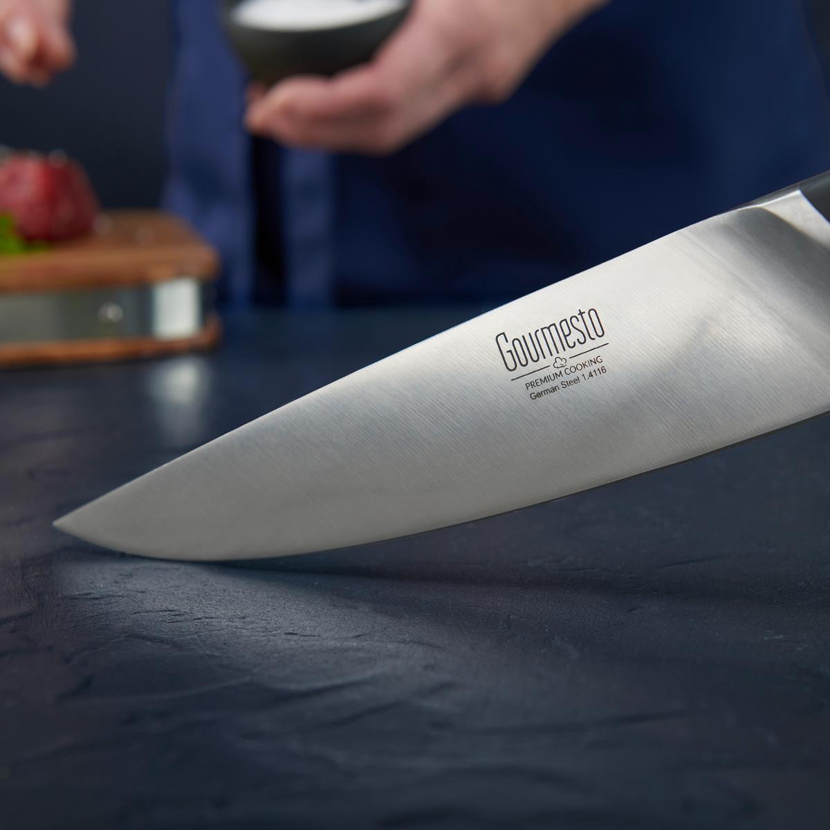 Nož Za Šefa Kuhinje Profi Line - barve nerjavečega jekla, Konvencionalno, kovina (33,3cm) - Gourmesto