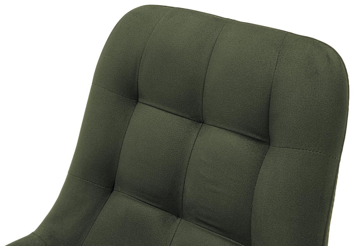 KRZESŁO BELFAST - oliwkowa zieleń, Konventionell, tkanina/drewno (56/84/63cm) - Carryhome